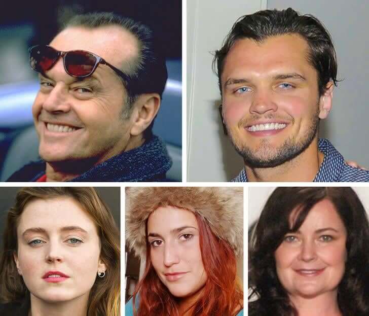 Jack Nicolson's Children: Honey Hollman, Raymond, Loraine, and Jennifer Nicholson