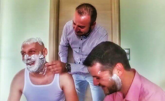 Traditional Greek Weddings Include the Groomsmen Shaving the Groom