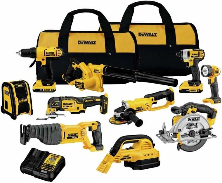 DEWALT 10-Tool Combo Kit - Ultimate Cordless Power Set 
