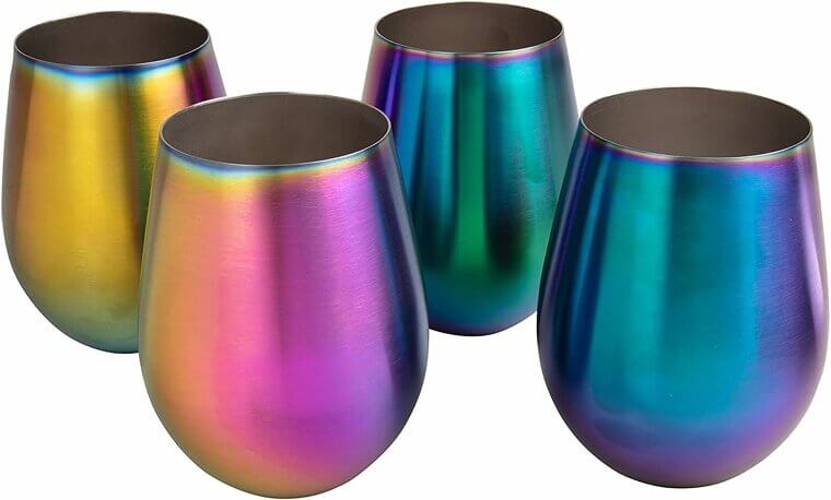 Elevate Your Parties With Unbreakable Rainbow Wine Glasses - Stunning Gift! 