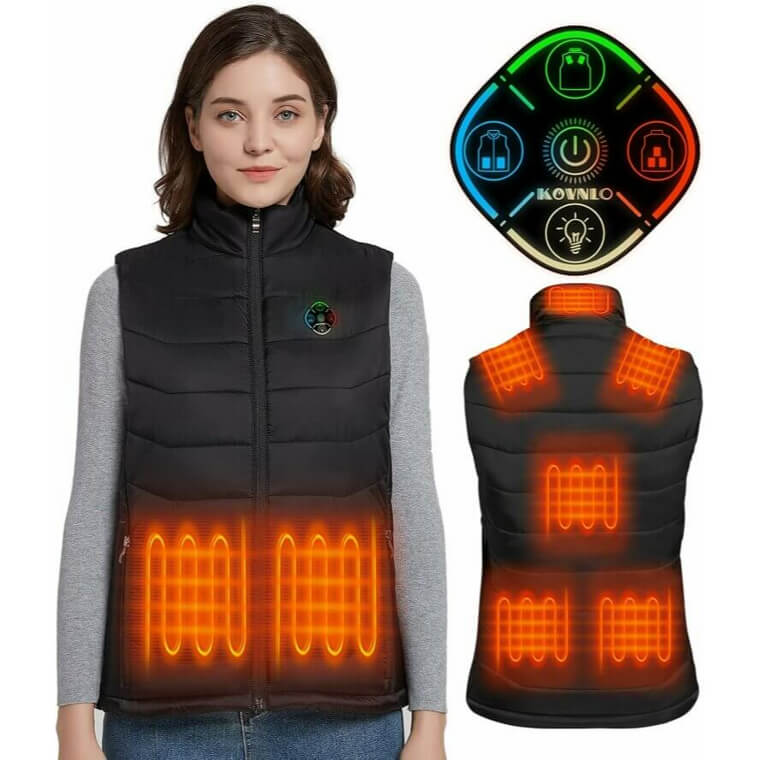 Stay Warm With KOVNLO Heated Vest - Smart, Lightweight Design - Enjoy 29% Off! 