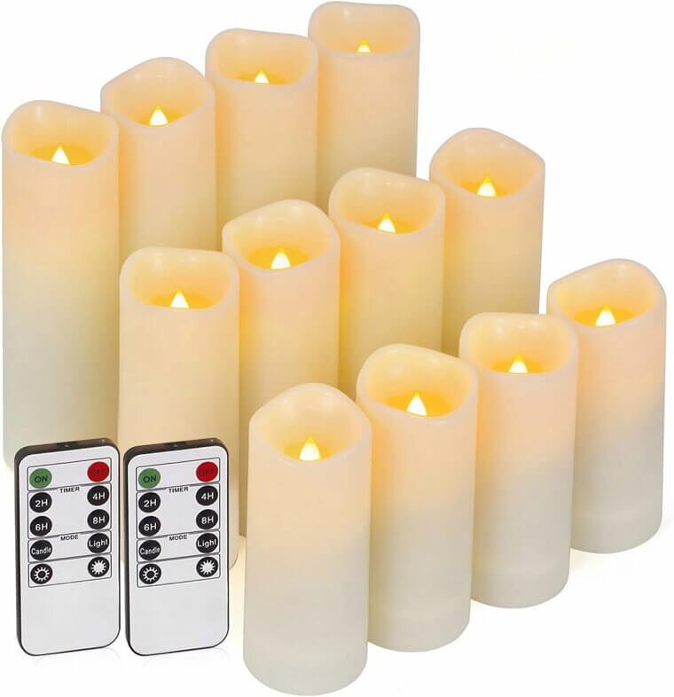 Create Romantic Ambiance With LED Candles - Waterproof & Remote-Controlled 