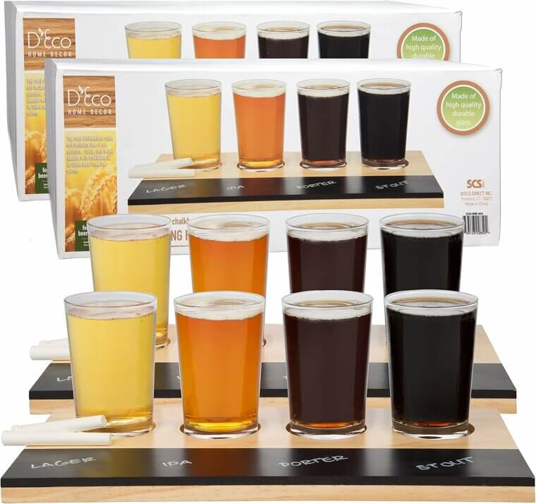 Elevate Game Nights With Beer Tasting Set - Perfect Gift! 