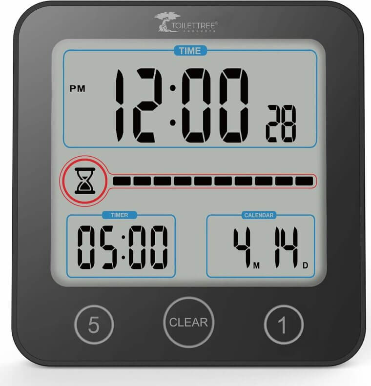 Stay Punctual With ToiletTree Shower Clock - Waterproof & Stylish - 8% Off! 