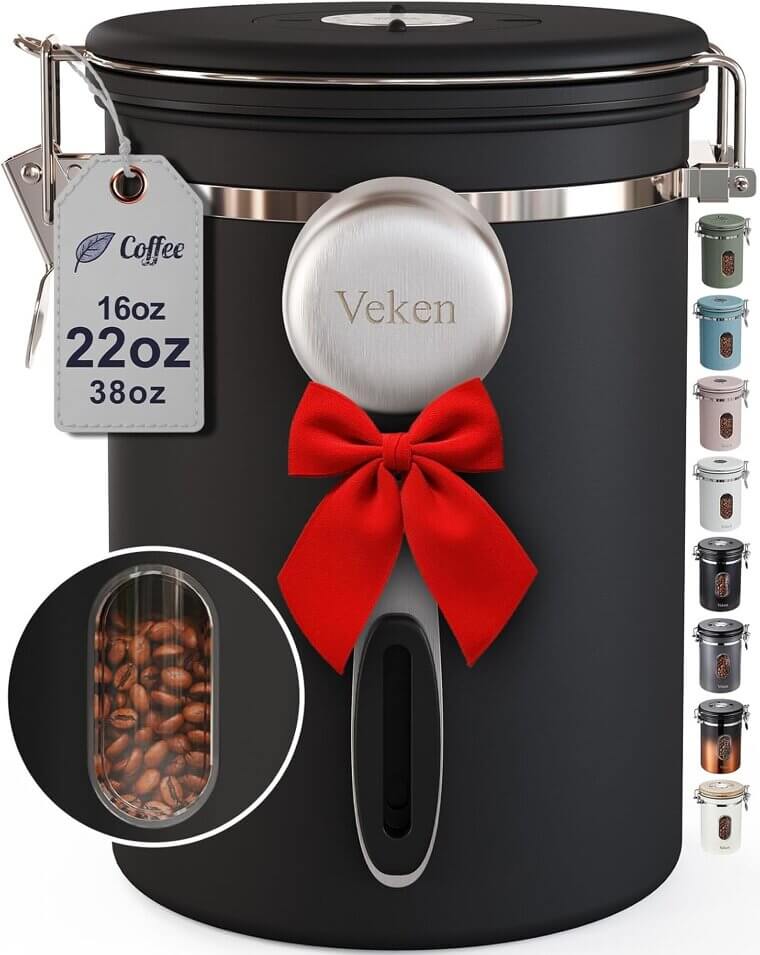 Veken Coffee Canister - Sleek Storage for Your Kitchen - Enjoy 34% Off!
