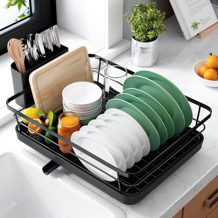 Kitsure Dish Rack - Stylish Kitchen Organization Essential - Now 20% Off!