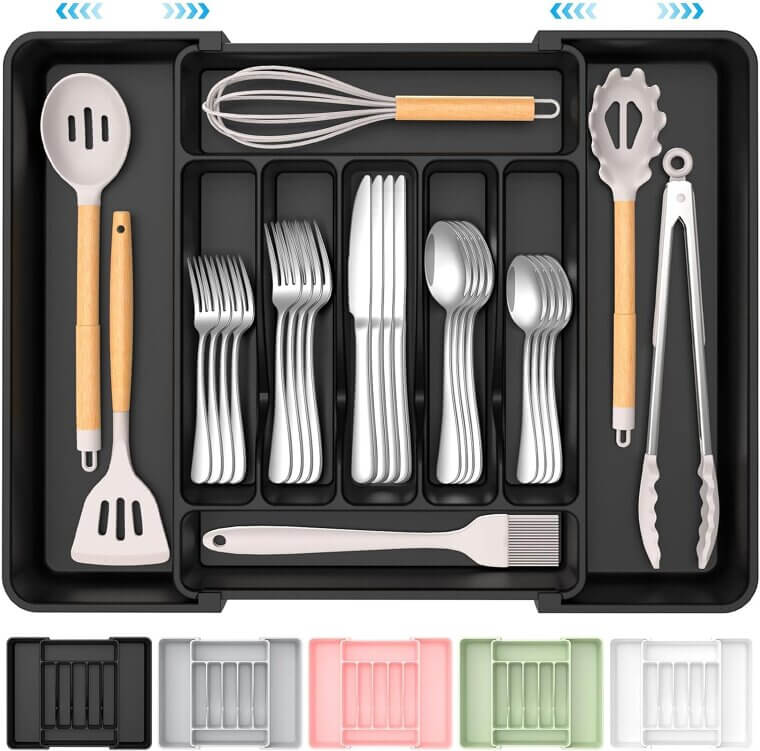 Expandable Silverware Organizer - Keep Your Kitchen Tidy 