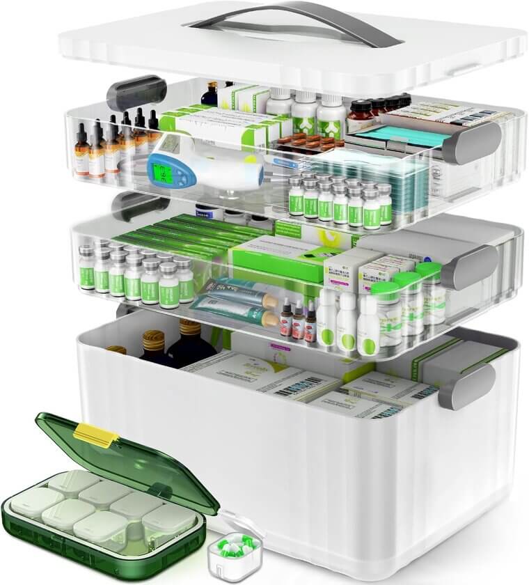 3-Tier Medicine Organizer - Keep Your Essentials Tidy and Portable - Now 34% Off!