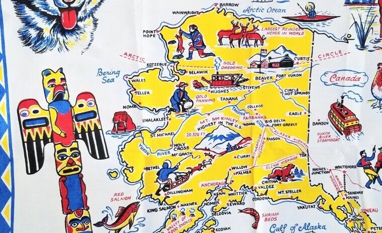 Screen-Printed Souvenir Tablecloths: The $150 Kitschy Kitchen