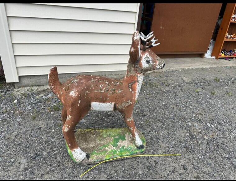 Weathered Concrete Garden Statuary: The $350 Lichen-Covered Find