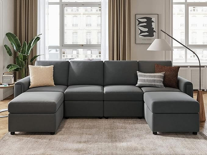 Customize Your Space With the Modular Sectional Sofa at  