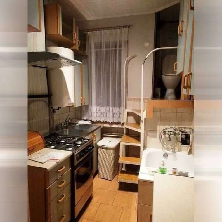 Another Secret Toilet In The Middle Of The Kitchen
