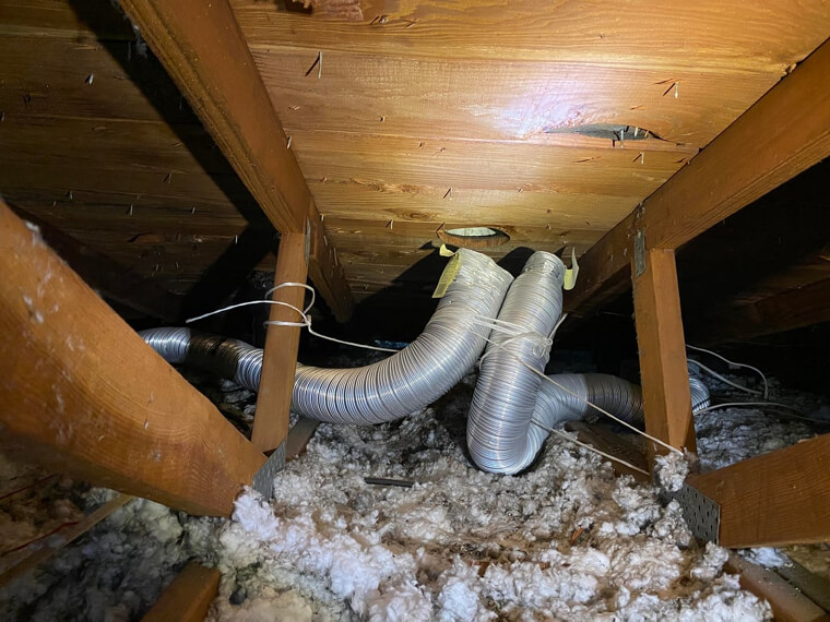 Venting Bathroom Fans Into the Attic