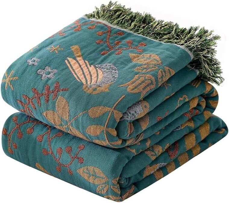 Boho Cotton Blanket - Cozy, Reversible, Perfect for All Seasons - 26% Off!