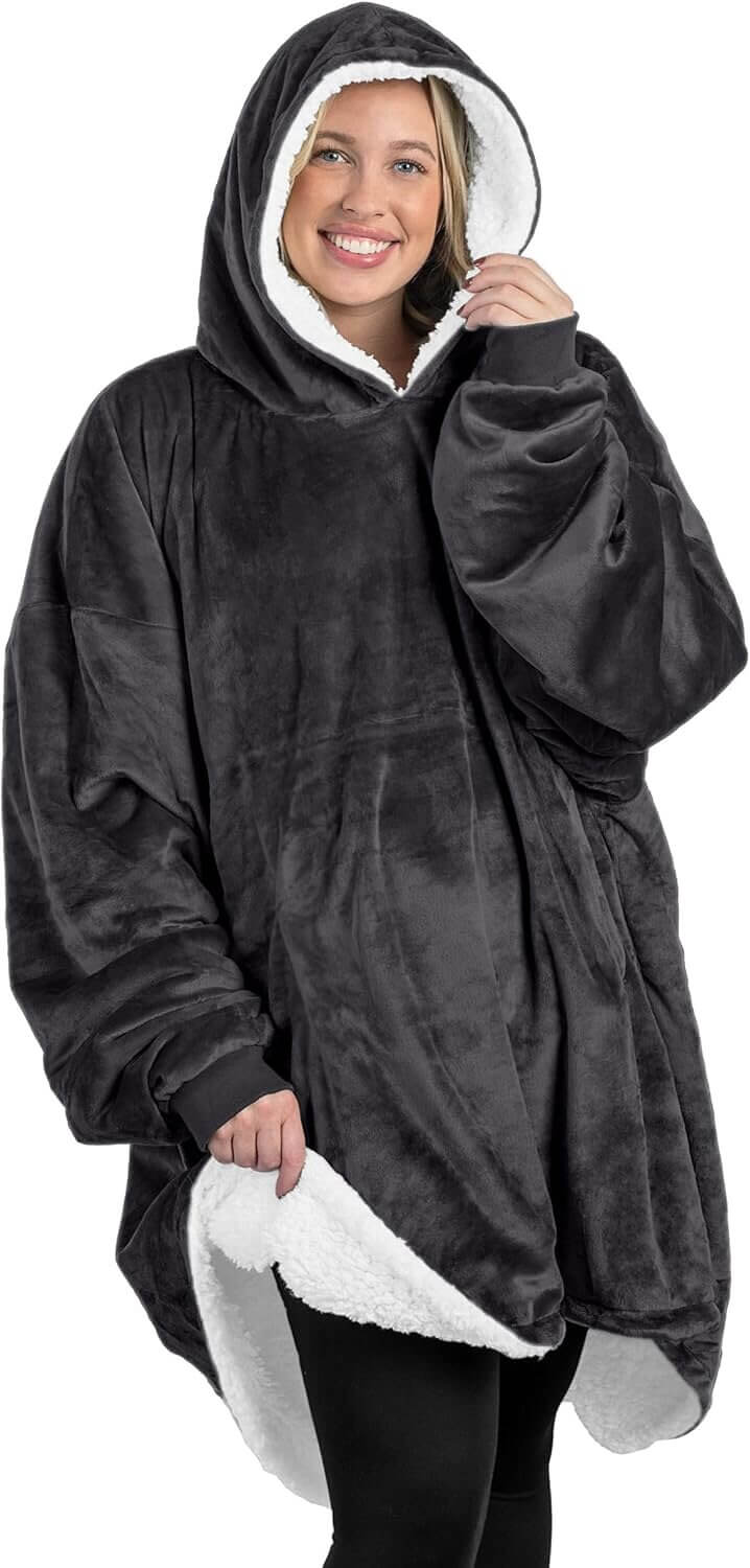 Bare Home Blanket Hoodie - Soft, Cozy, Oversized Comfort for All - Now 22% Off!