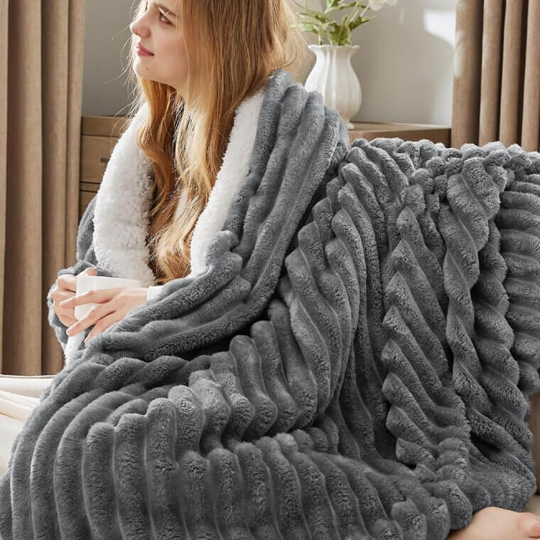 Snuggle into Bedsure Sherpa Blanket for Ultimate Winter Warmth - Now 13% Off!