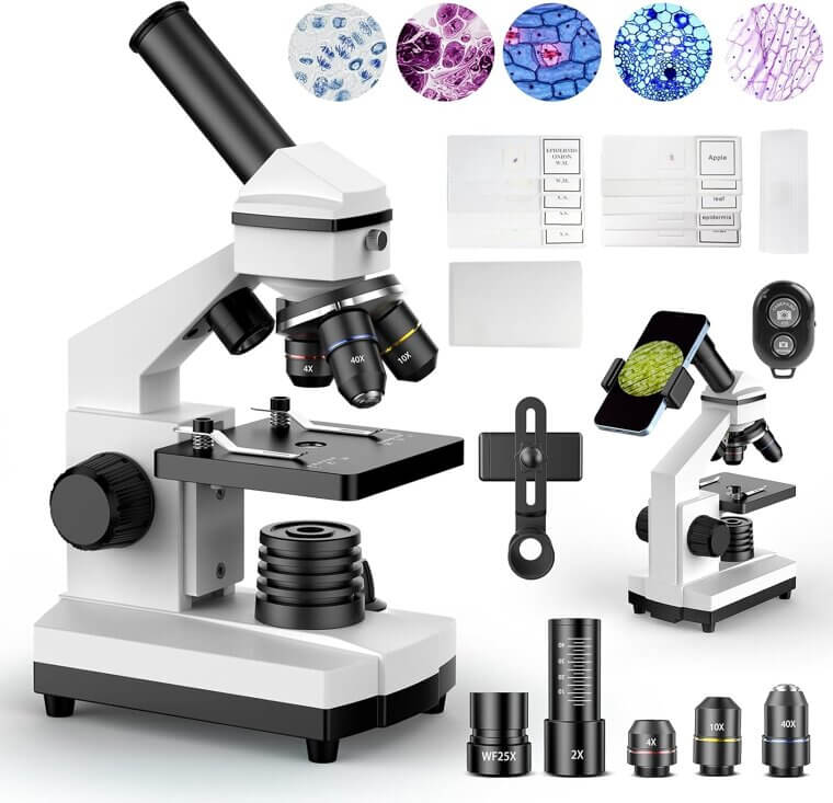 PalliPartners Microscope - Perfect for Students & Hobbyists 