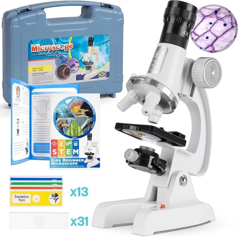Kids Microscope Kit - Explore Microbial Wonders with Ease - Now 11% Off!
