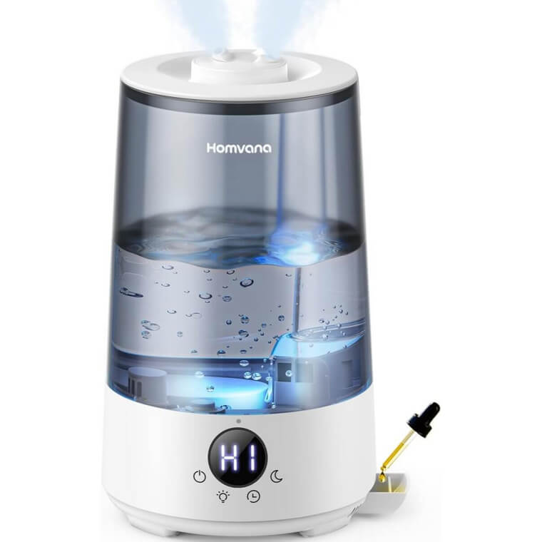 Homvana Humidifier - Quiet, Safe, Aromatic Comfort - 29% Off!