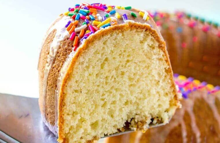 Bake a Cake With Melted Ice Cream and Flour