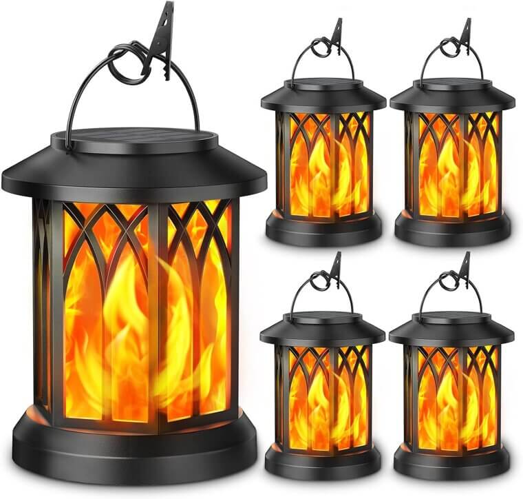 KOOPER Solar Lanterns: Flickering Flame Lights for Your Garden - 28% Off!