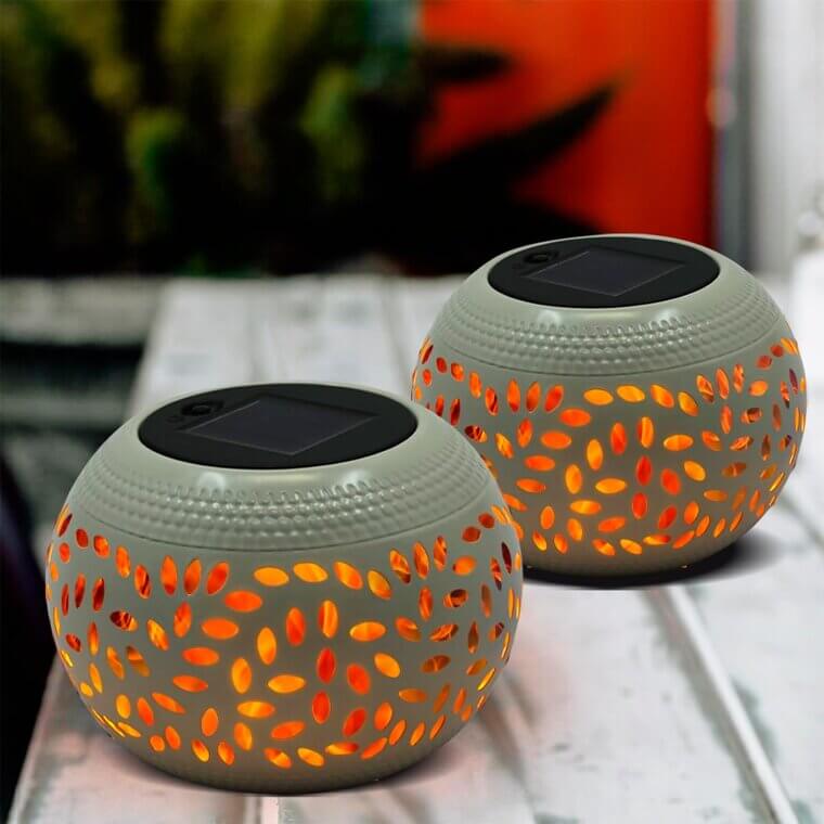 Solar Table Lanterns - Perfect for Patio & Garden Ambiance 