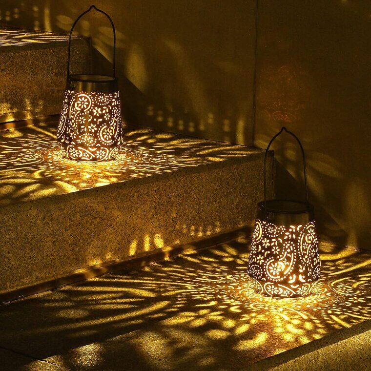 Solar Lanterns: Retro Style, Waterproof, Perfect for Outdoor Decor 