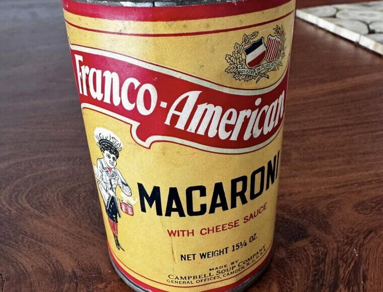 Canned Macaroni and Cheese