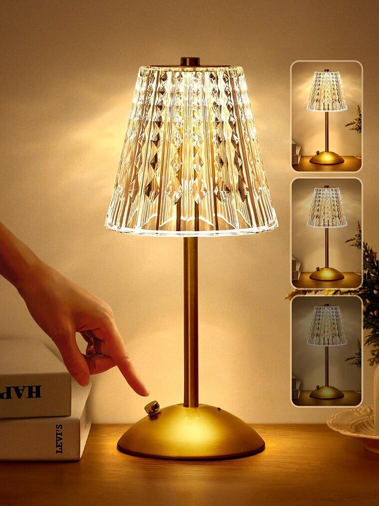 Crystal Cordless Lamp - Perfect Gift for Teens! - Don’t Miss the 42% Discount!