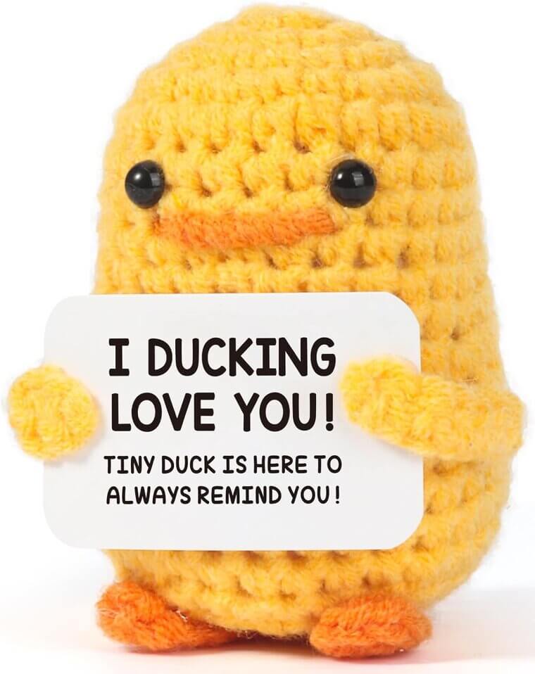 Valentine's Crochet Duck - Quirky Gift for Him or Her - Don’t Miss the 27% Discount!