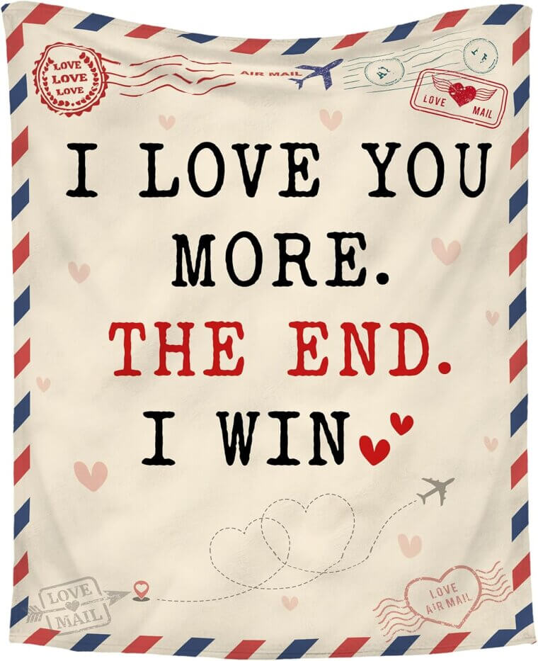 I Love You Blanket - A Cozy Valentine's Gift for Couples - Now 7% Off!