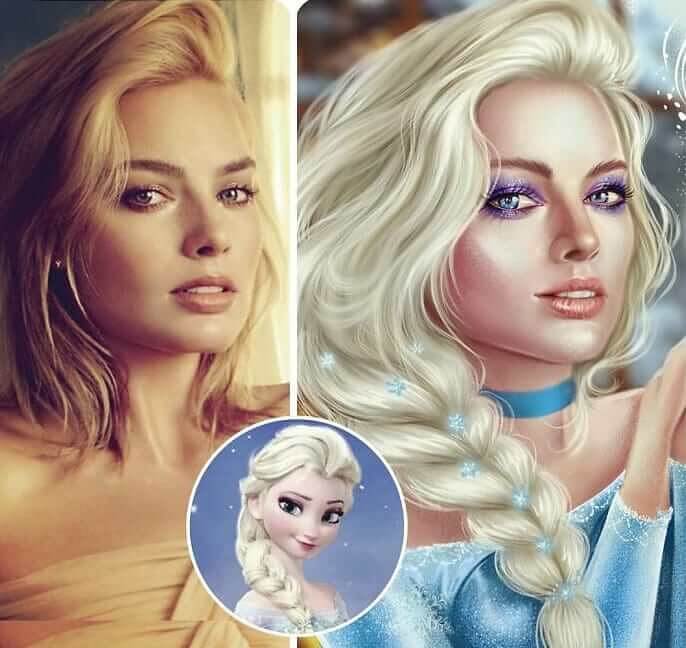 Margot Robbie As Elsa