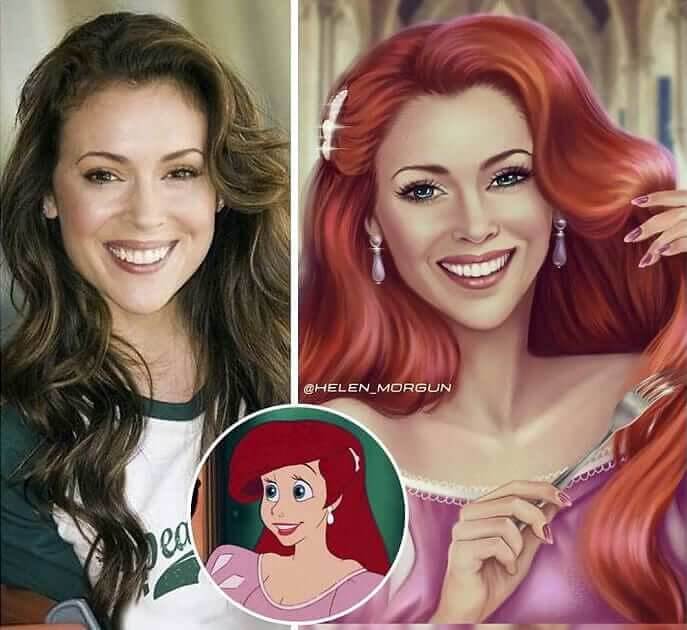 Alyssa Milano As Ariel