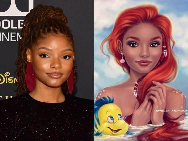 Halle Bailey As Ariel