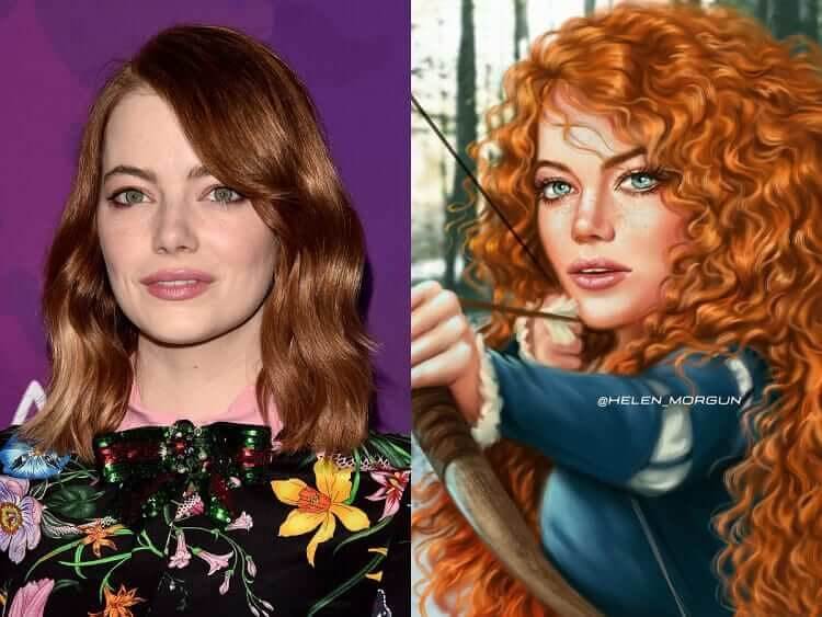 Emma Stone As Merida