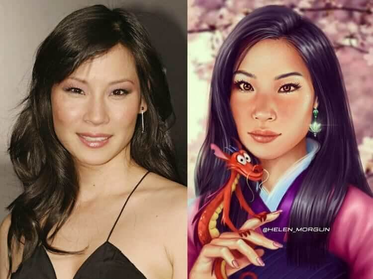 Lucy Liu As Mulan