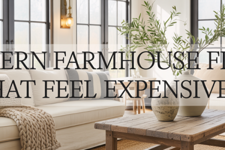 Sophisticated Modern Farmhouse Finds for a High-End Home