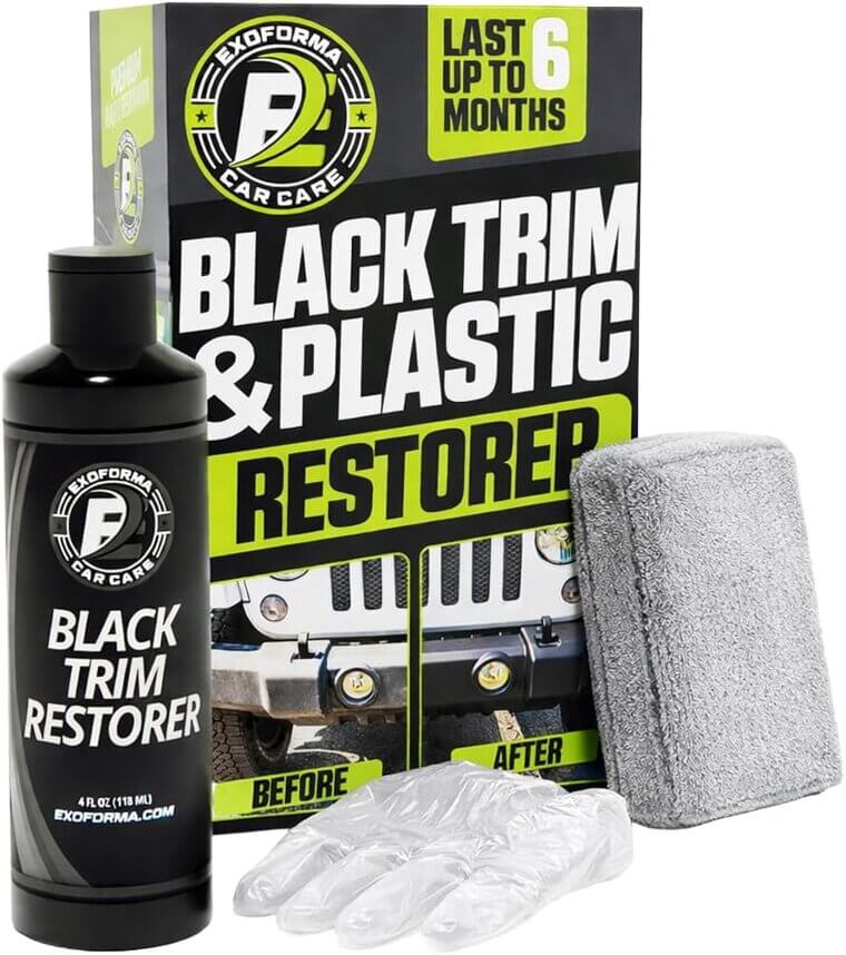 ExoForma Trim Restorer - Lasts 6+ Months, Perfect for Faded Plastic!