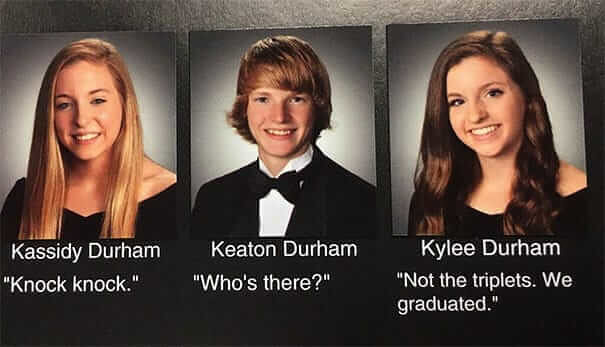 Bye, Bye, Durham Triplets! Congratulations on Your Graduation