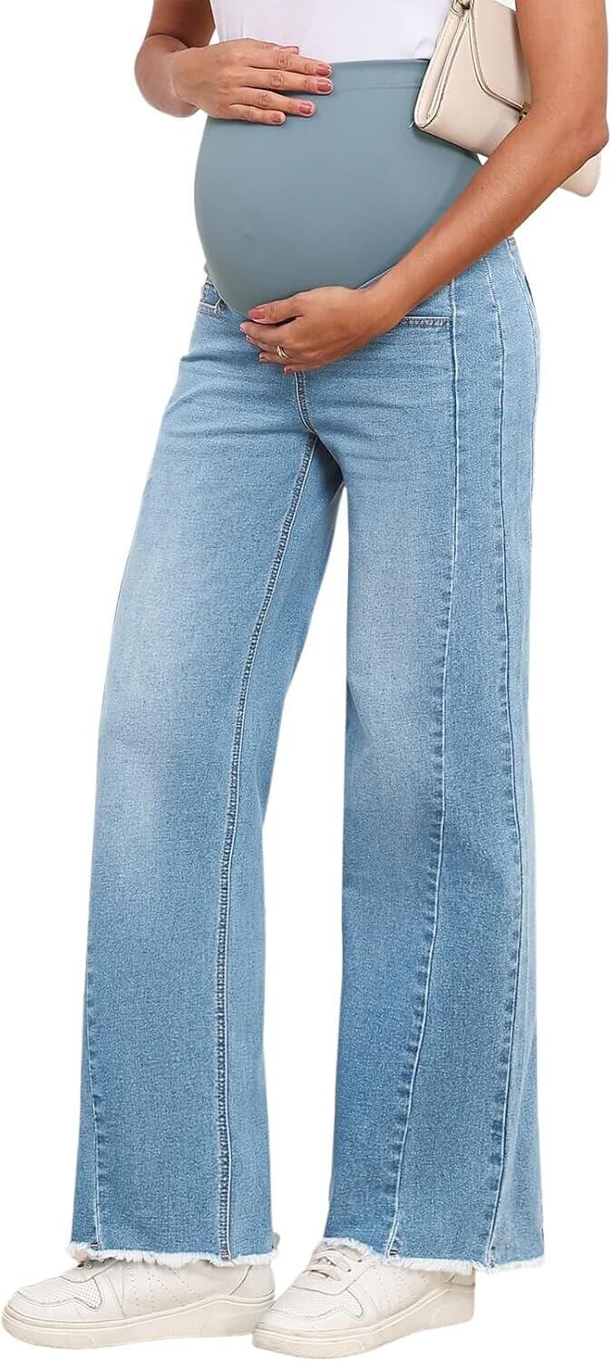 BLENCOT Maternity Jeans - Comfy, Stylish Denim for Expecting Moms - Enjoy 20% Off!
