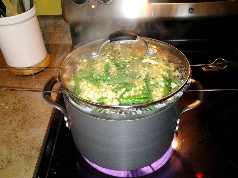 Colander: Steaming Vegetables Over Boiling Water