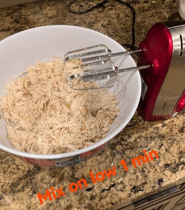 Stand Mixer: Shredding Cooked Chicken and Pork