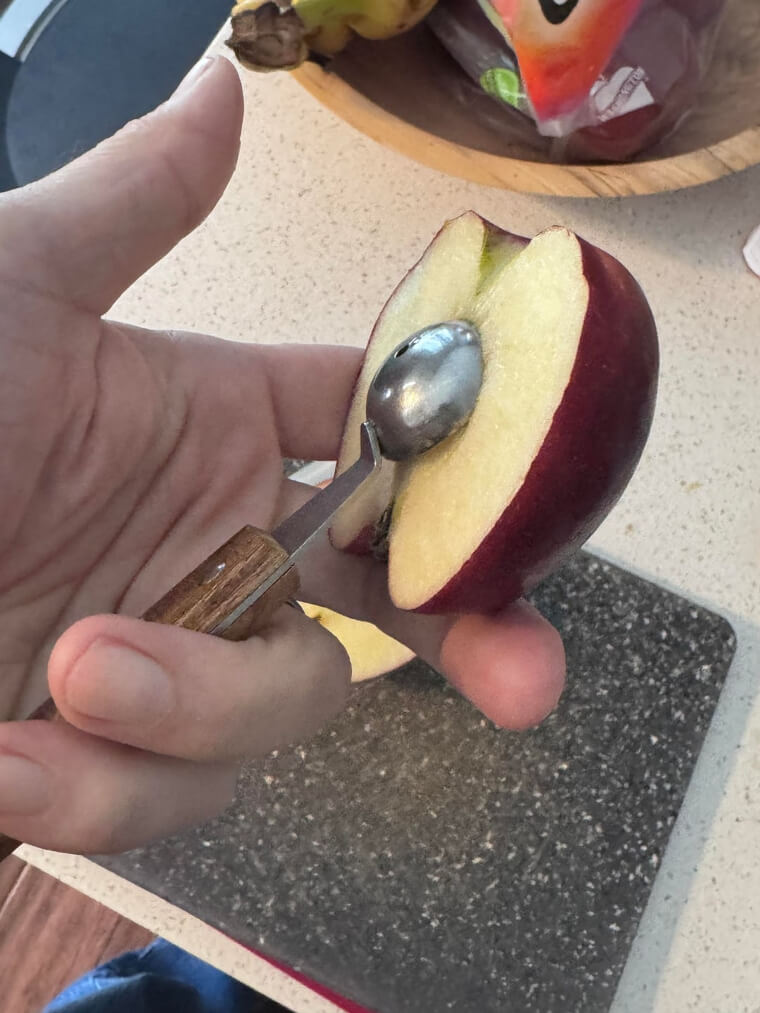 Melon Baller: Coring Apples and Seeding Cucumbers