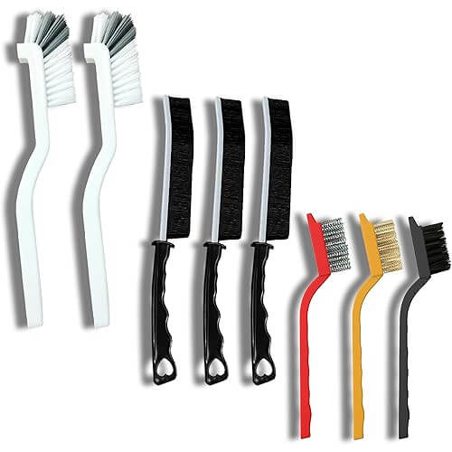 Versatile Crevice Cleaning Brush Set that Reaches Every Tight Space. 