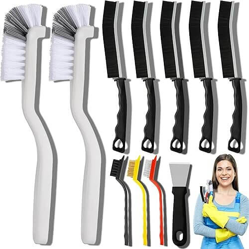 Complete 11-Piece Cleaning Brush Set that Conquers Tough Grime. 