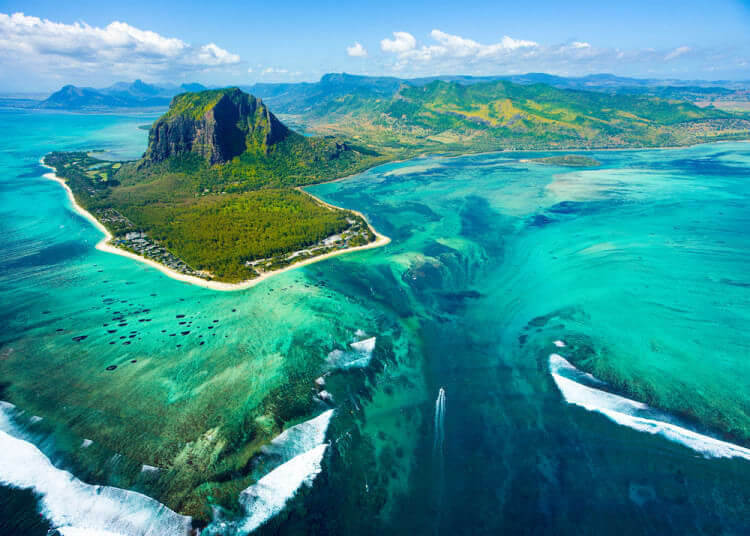 Underwater Waterfall, Mauritius Island