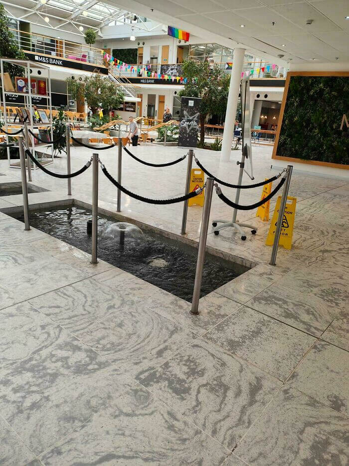 Water Feature in the Mall Turns Out to Be a Human Safety Hazard