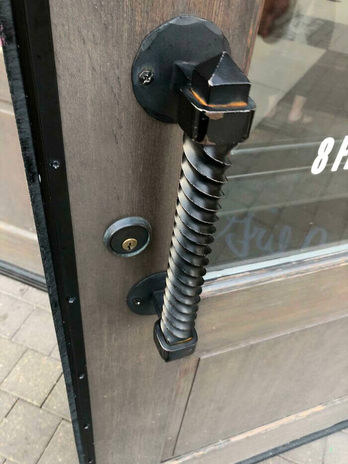 Nothing Says "visitors NOT Welcome" Like a Painful Door Handle