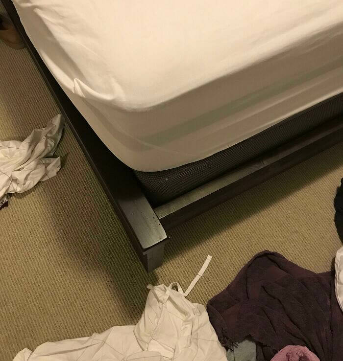 A Bed Frame That Challenges Your Sheet-Fitting Skills - And Constantly Hurts You