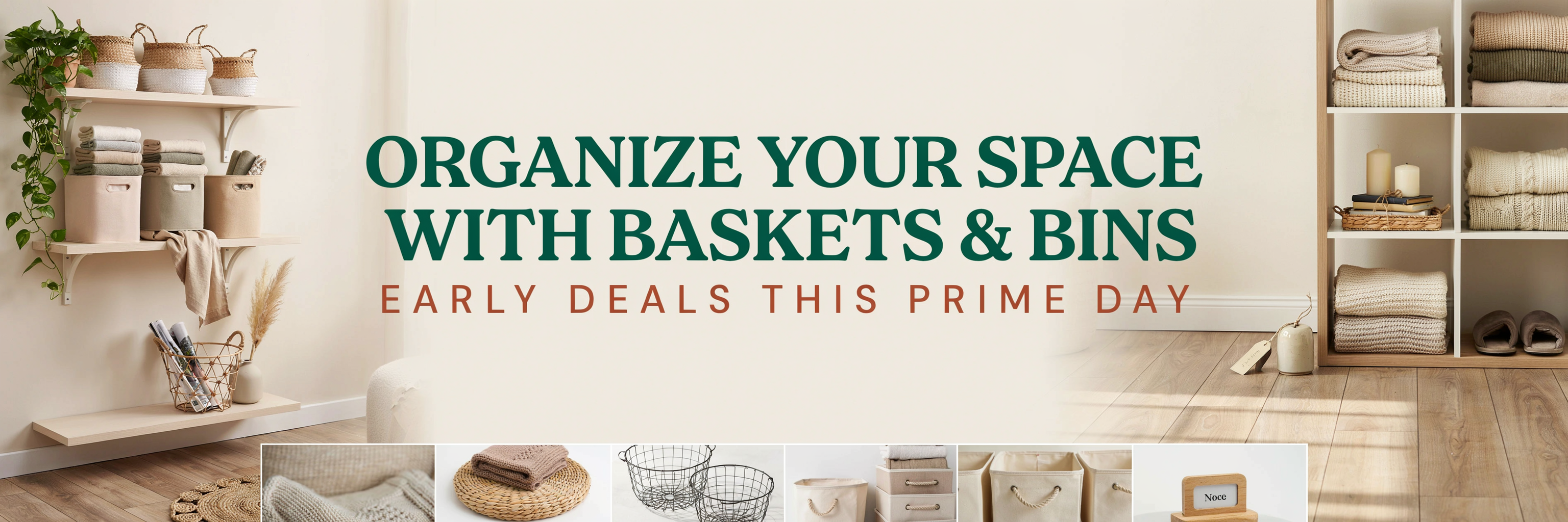 Organize Your Space With Baskets and Bins - Early Deals This PRIME DAY